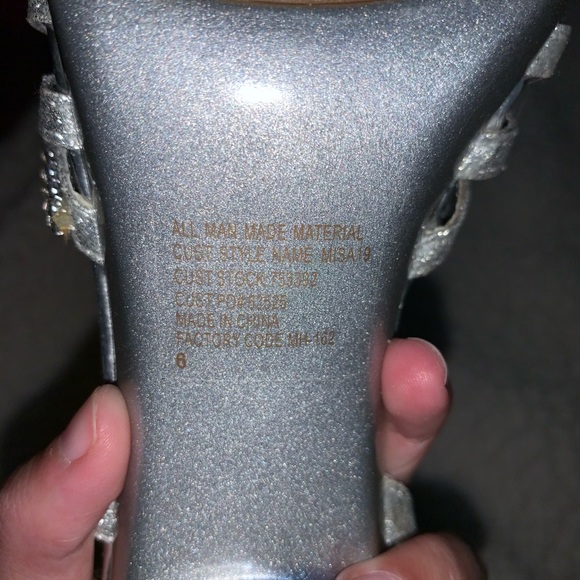 Wild rose silver heels - Picture 8 of 13